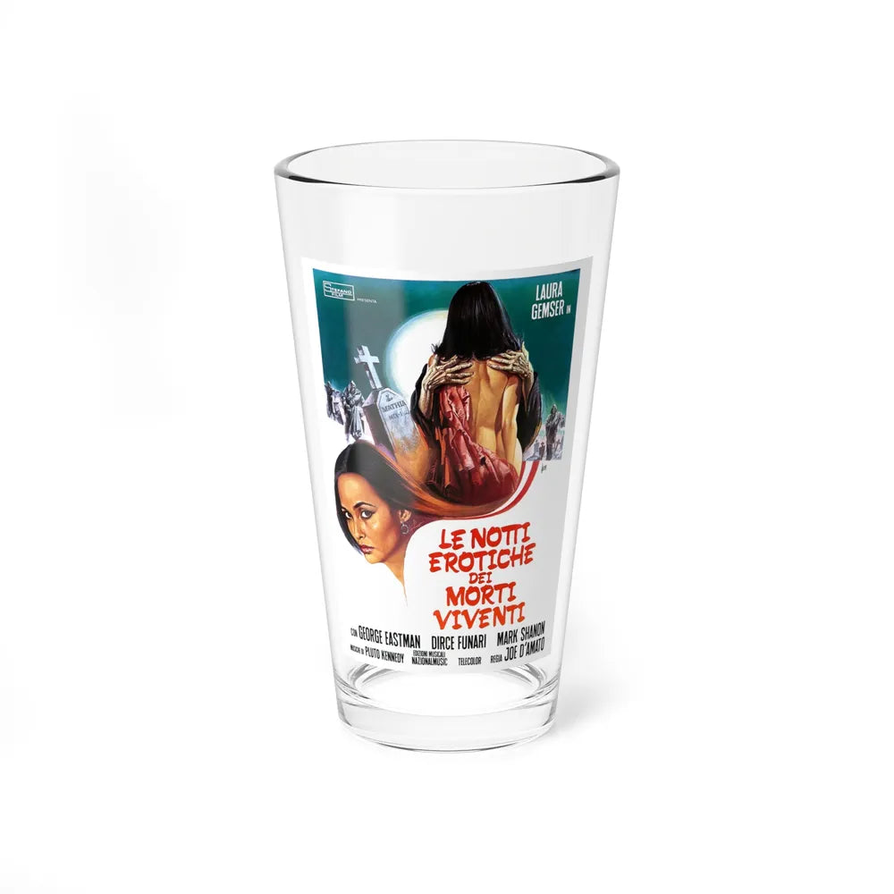 EROTIC NIGHTS OF THE LIVING DEAD (ITALIAN) 1980 Movie Poster - Pint Glass 16oz-16oz-Go Mug Yourself