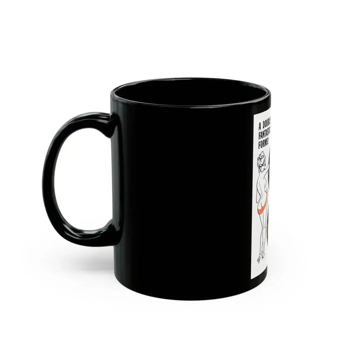 EROTICA + BARE WITH ME 1961 Movie Poster - Black Coffee Mug - Go Mug Yourself