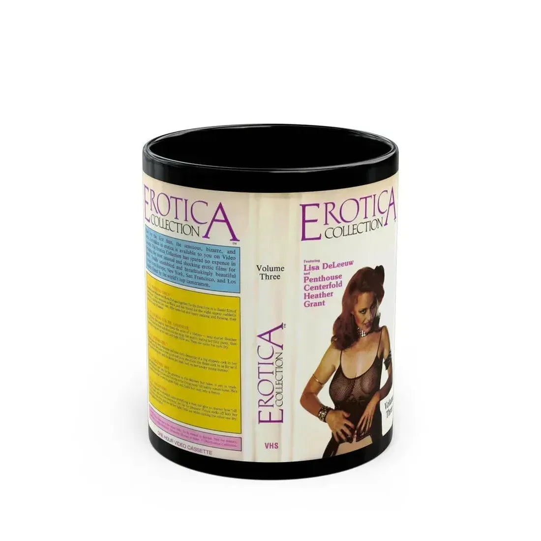 EROTICA COLLECTION (VHS COVER) - Black Coffee Mug 11oz - Go Mug Yourself