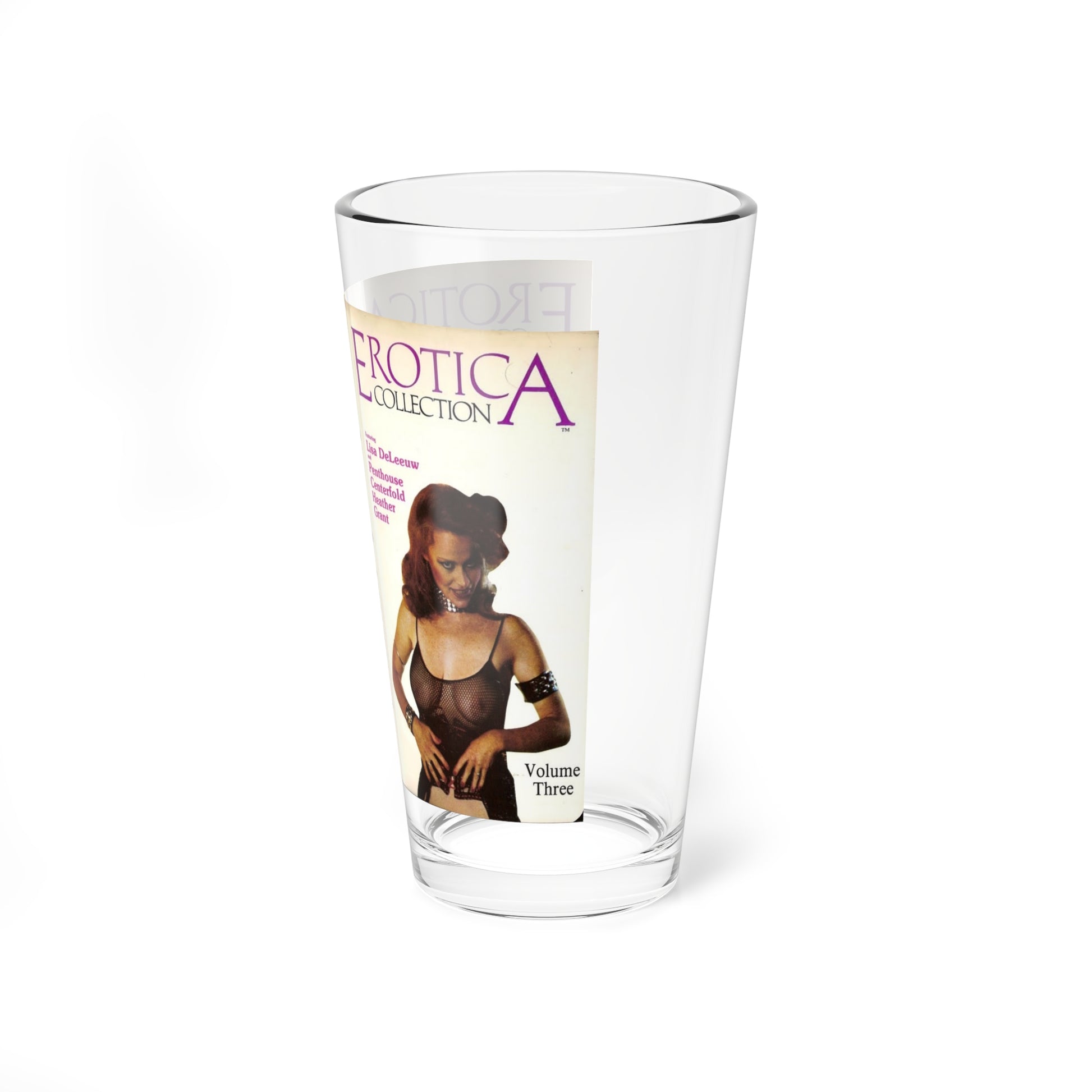 EROTICA COLLECTION (VHS COVER) Pint Glass 16oz-Go Mug Yourself