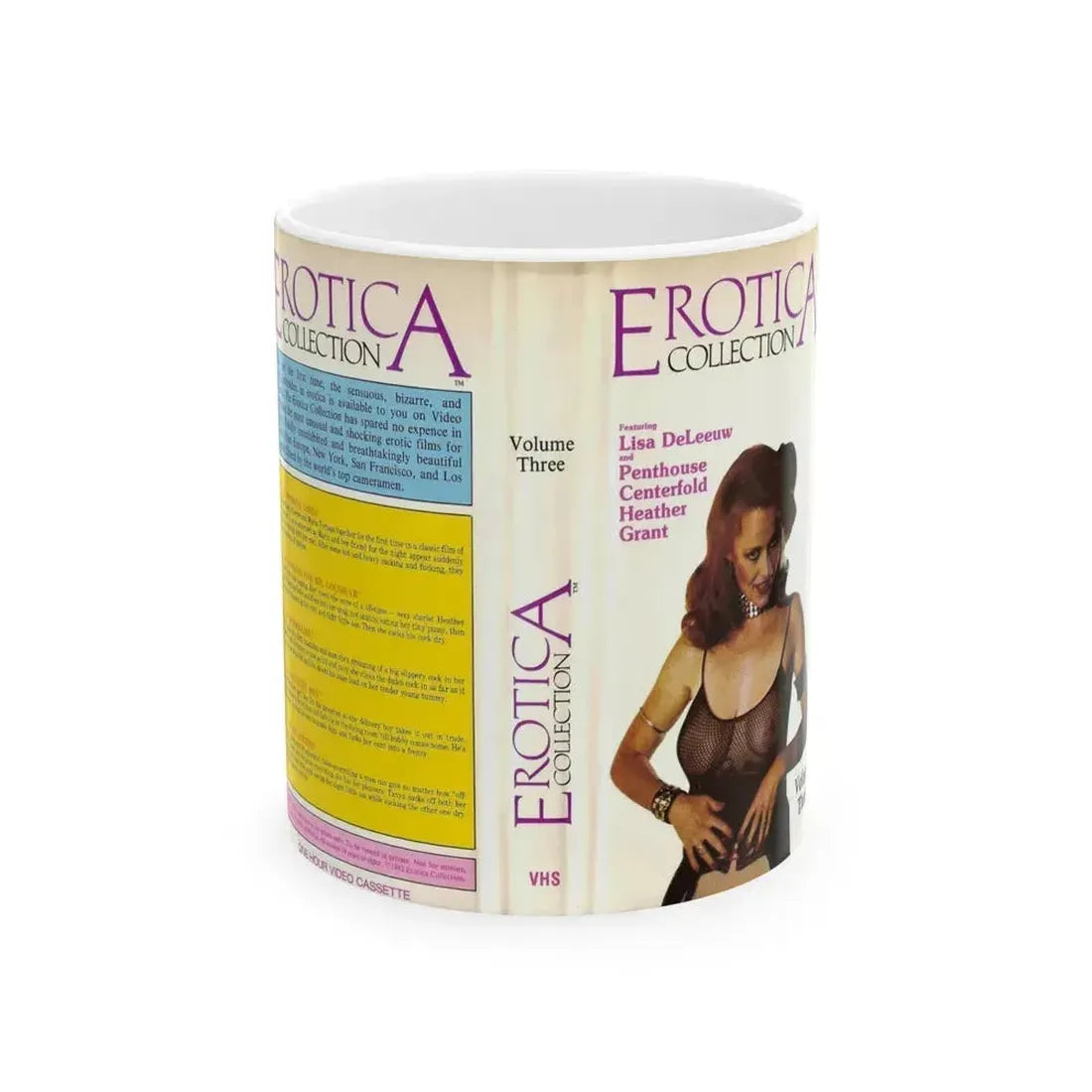 EROTICA COLLECTION (VHS COVER) - White Coffee Mug 11oz - Go Mug Yourself