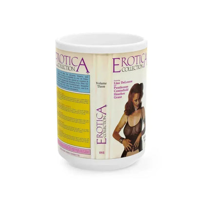 EROTICA COLLECTION (VHS COVER) - White Coffee Mug 15oz - Go Mug Yourself