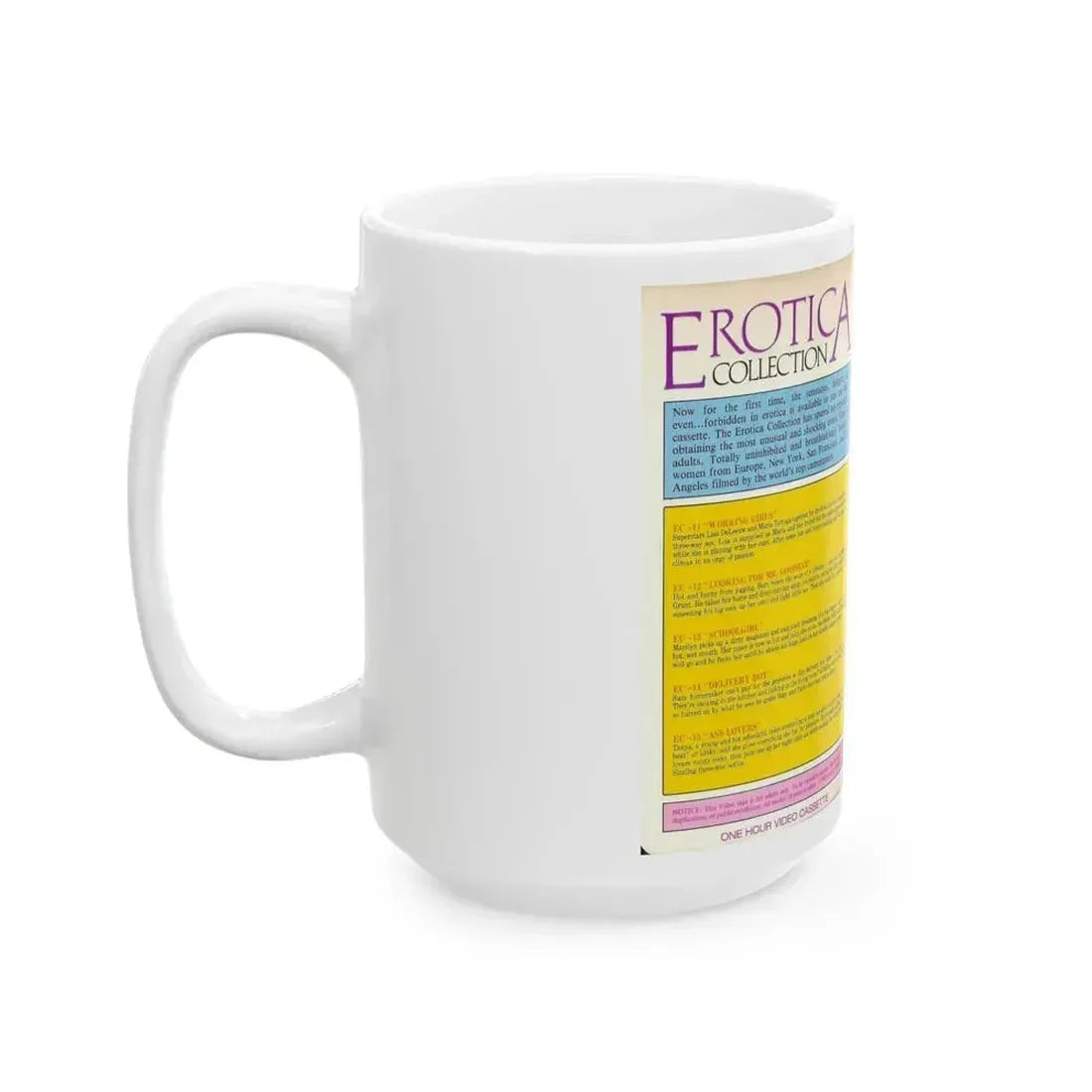 EROTICA COLLECTION (VHS COVER) - White Coffee Mug - Go Mug Yourself