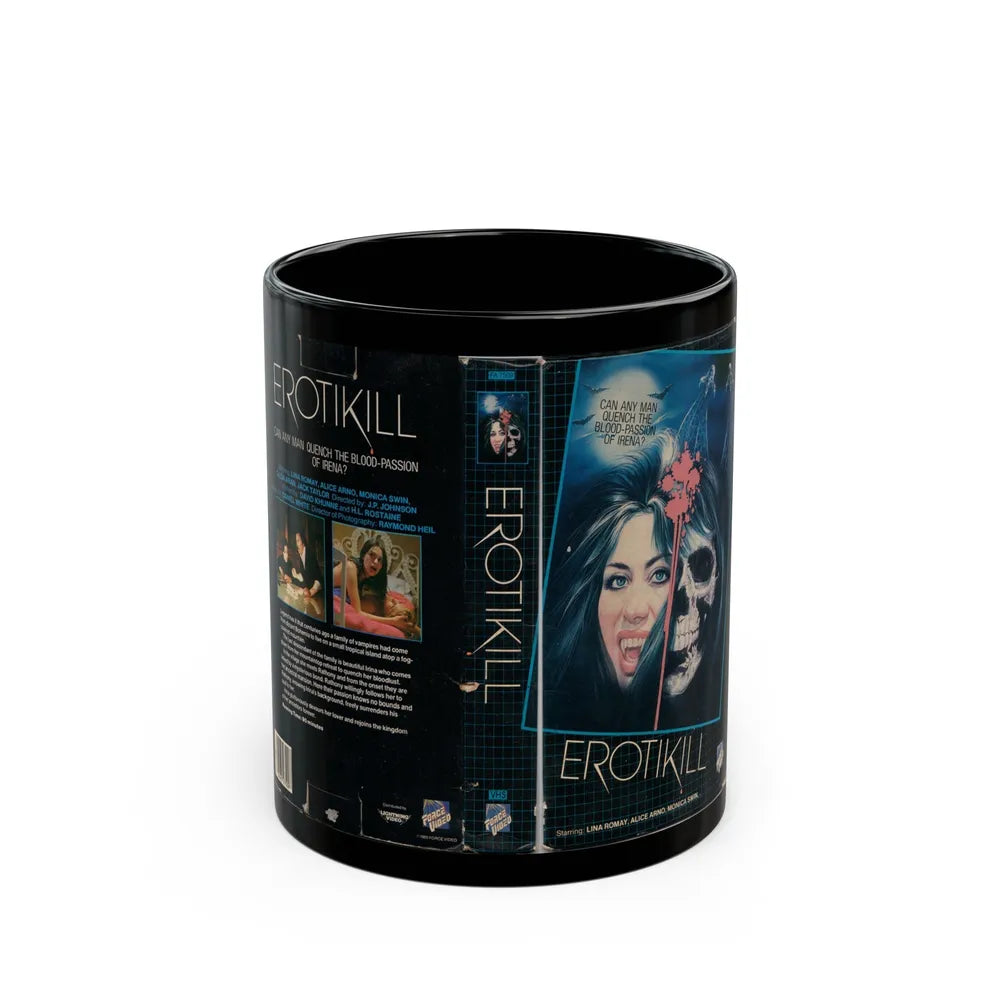 EROTIKILL (VHS COVER) - Black Coffee Mug-11oz-Go Mug Yourself