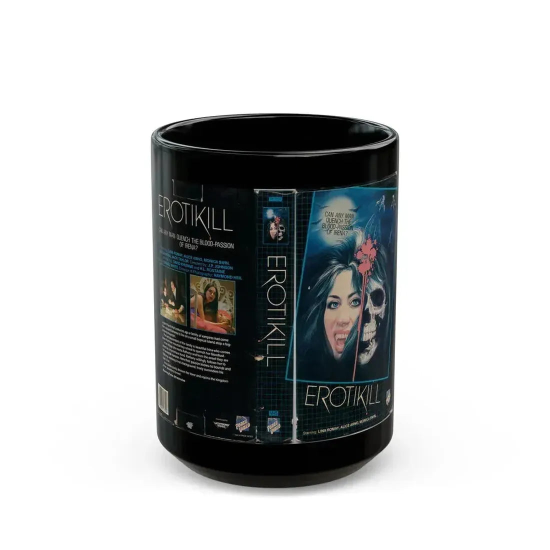 EROTIKILL (VHS COVER) - Black Coffee Mug 15oz - Go Mug Yourself