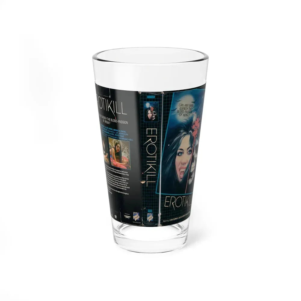 EROTIKILL (VHS COVER) Pint Glass 16oz 16oz - Go Mug Yourself