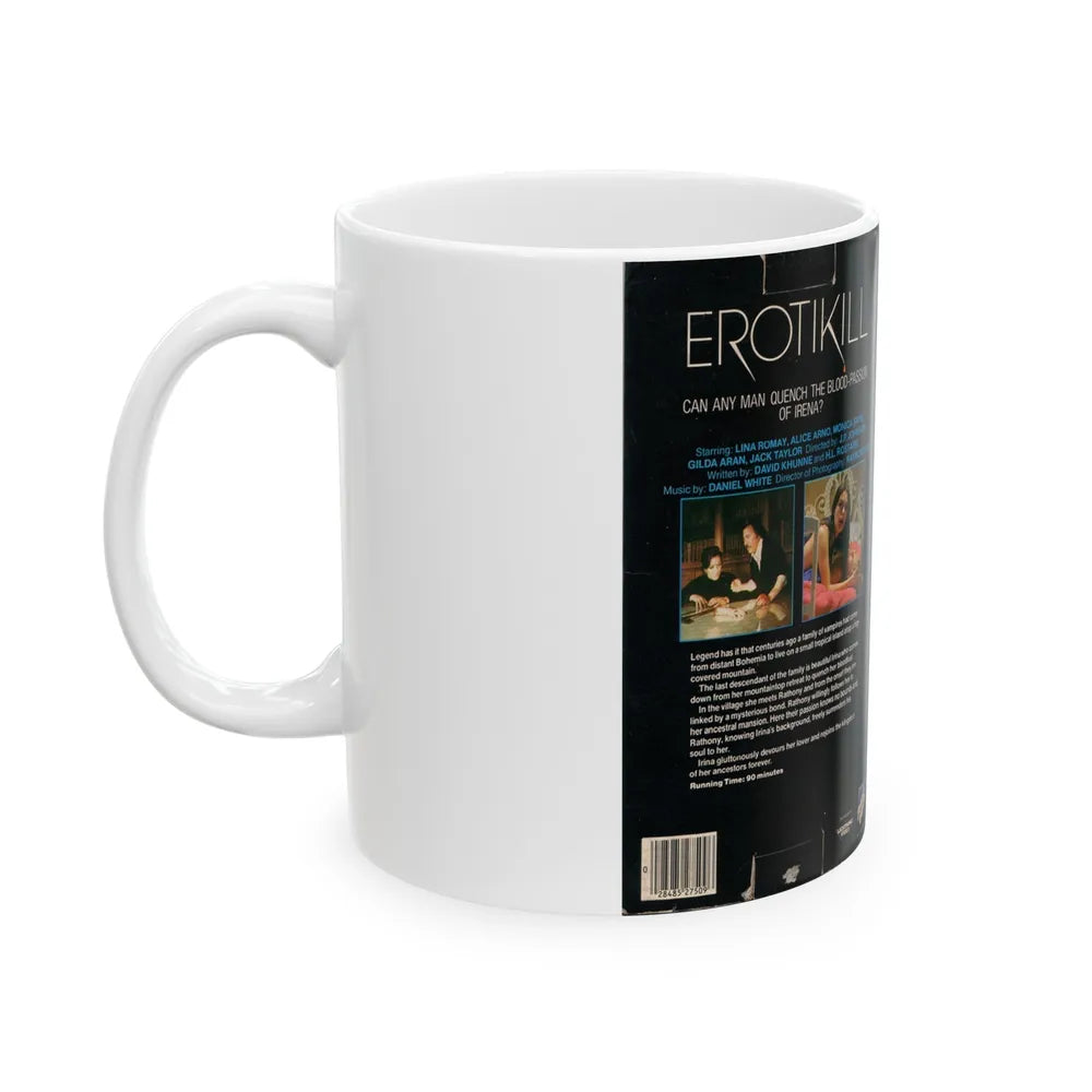 EROTIKILL (VHS COVER) - White Coffee Mug-Go Mug Yourself