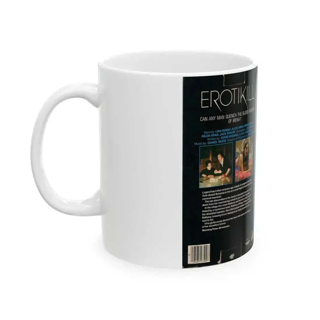 EROTIKILL (VHS COVER) - White Coffee Mug - Go Mug Yourself