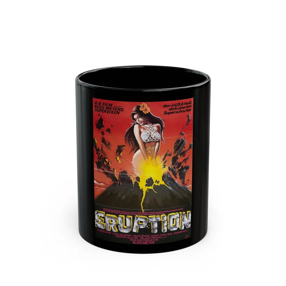 ERUPTION (SUPERVIXENS) 1975 Movie Poster - Black Coffee Mug-11oz-Go Mug Yourself