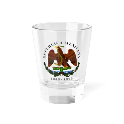 Esc Mex 1846 a 1879 Rep Mexicana Liberal (Mexico) (Coat of Arms) Shot Glass 1.5oz 1.5oz - Go Mug Yourself