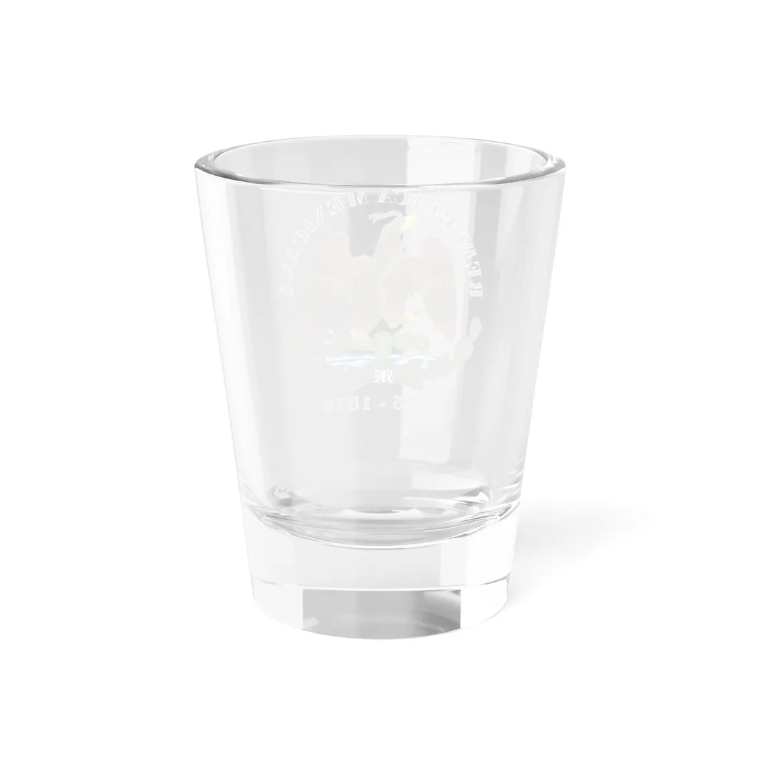 Esc Mex 1846 a 1879 Rep Mexicana Liberal (Mexico) (Coat of Arms) Shot Glass 1.5oz - Go Mug Yourself