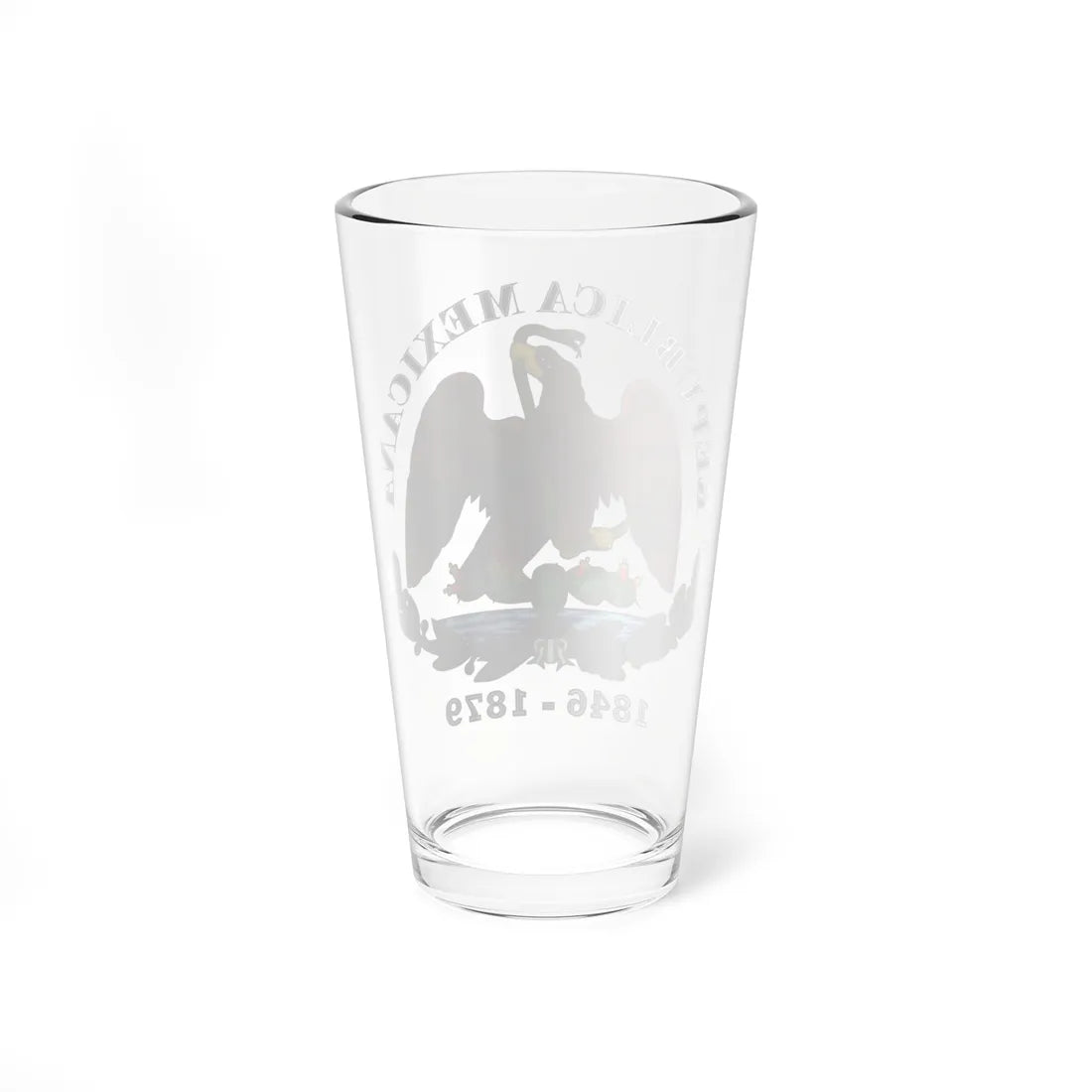 Esc Mex 1846 a 1879 Rep Mexicana (Mexico) (Coat of Arms) Pint Glass 16oz - Go Mug Yourself