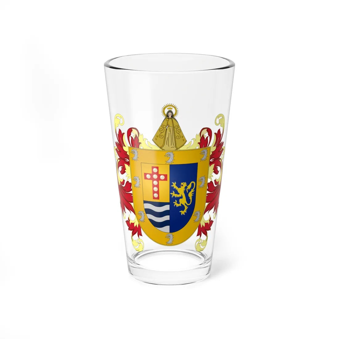 ESC-R-Cumana (Costa Rica) (Coat of Arms) Pint Glass 16oz 16oz - Go Mug Yourself