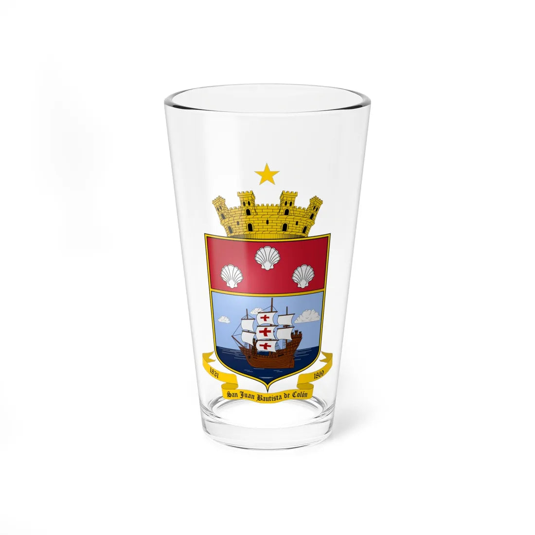 ESC-S-Ayacucho (Venezuela) (Coat of Arms) Pint Glass 16oz 16oz - Go Mug Yourself