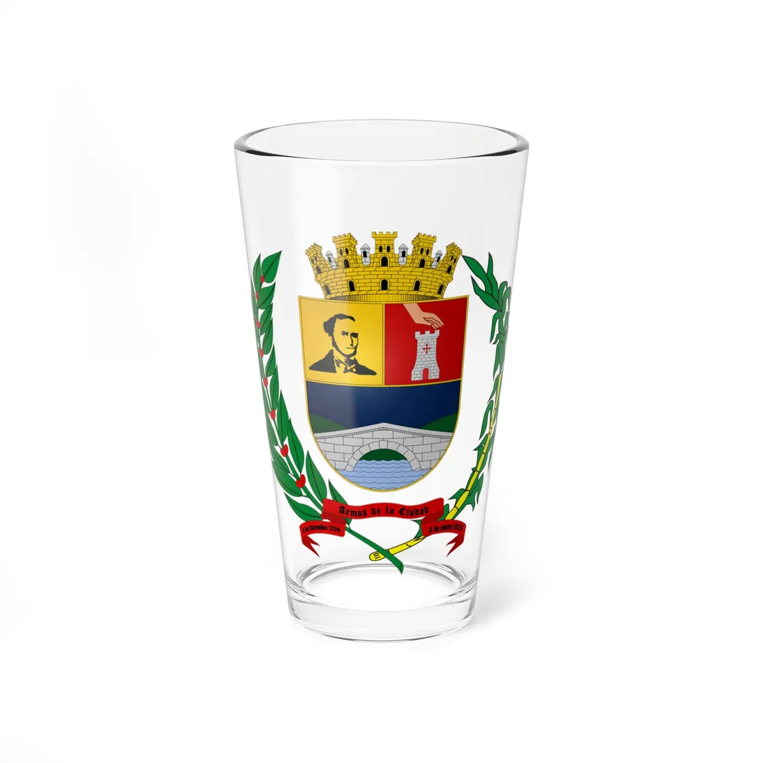 ESC-S-Junin (Venezuela) (Coat of Arms) Pint Glass 16oz 16oz - Go Mug Yourself