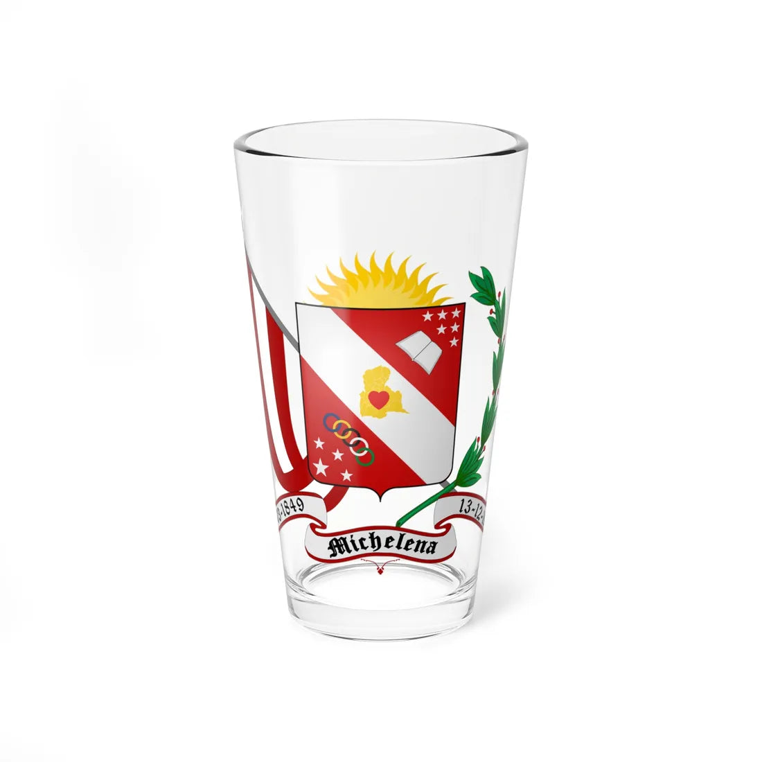ESC-S-Michelena (Venezuela) (Coat of Arms) Pint Glass 16oz 16oz - Go Mug Yourself