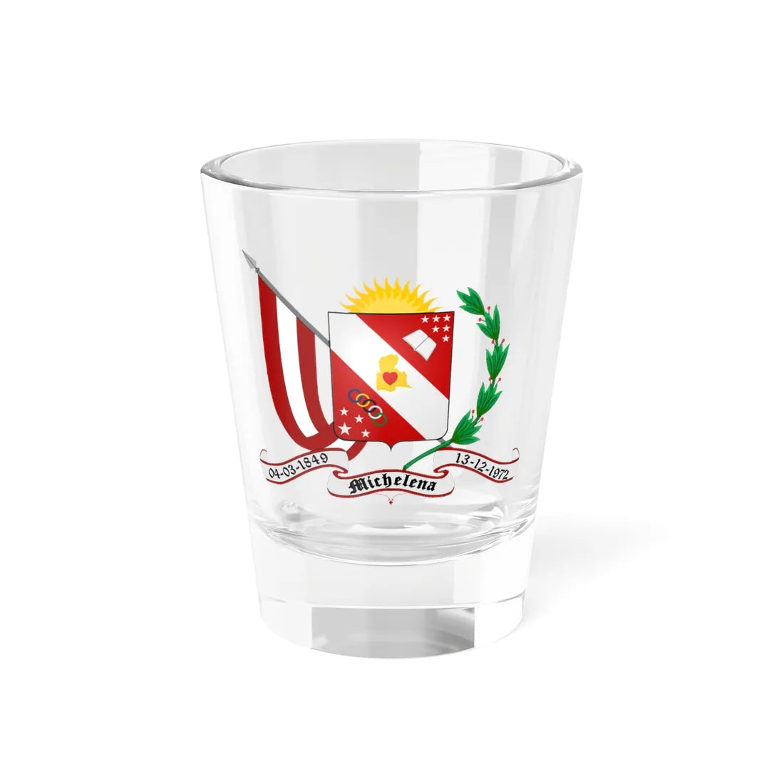 ESC-S-Michelena (Venezuela) (Coat of Arms) Shot Glass 1.5oz 1.5oz - Go Mug Yourself