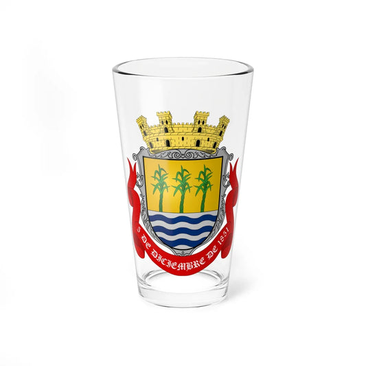 ESC-S-Pedro Maria Ureña (Venezuela) (Coat of Arms) Pint Glass 16oz 16oz - Go Mug Yourself