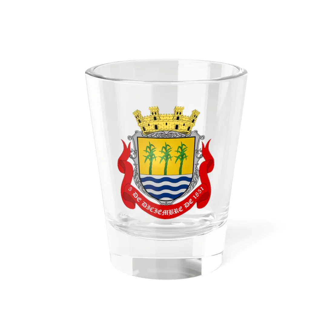 ESC-S-Pedro Maria Ureña (Venezuela) (Coat of Arms) Shot Glass 1.5oz 1.5oz - Go Mug Yourself
