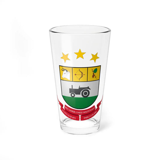 ESC-S-Samuel Dario Maldonado (Venezuela) (Coat of Arms) Pint Glass 16oz 16oz - Go Mug Yourself