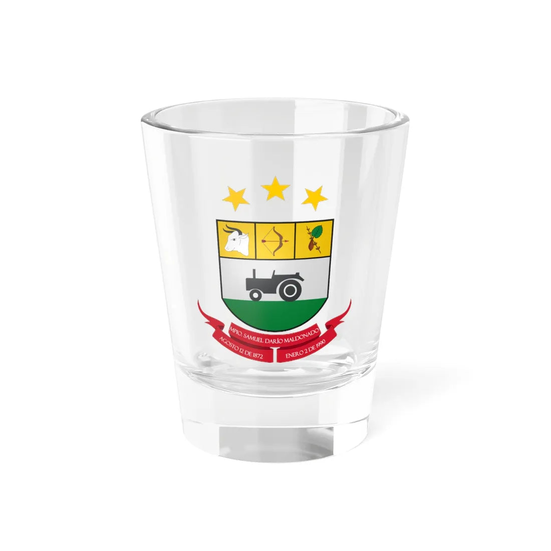 ESC-S-Samuel Dario Maldonado (Venezuela) (Coat of Arms) Shot Glass 1.5oz 1.5oz - Go Mug Yourself