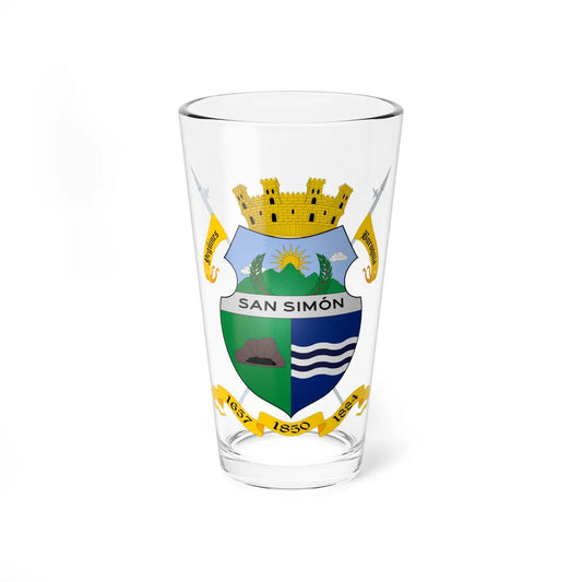 ESC-S-Simon Rodriguez (Venezuela) (Coat of Arms) Pint Glass 16oz 16oz - Go Mug Yourself