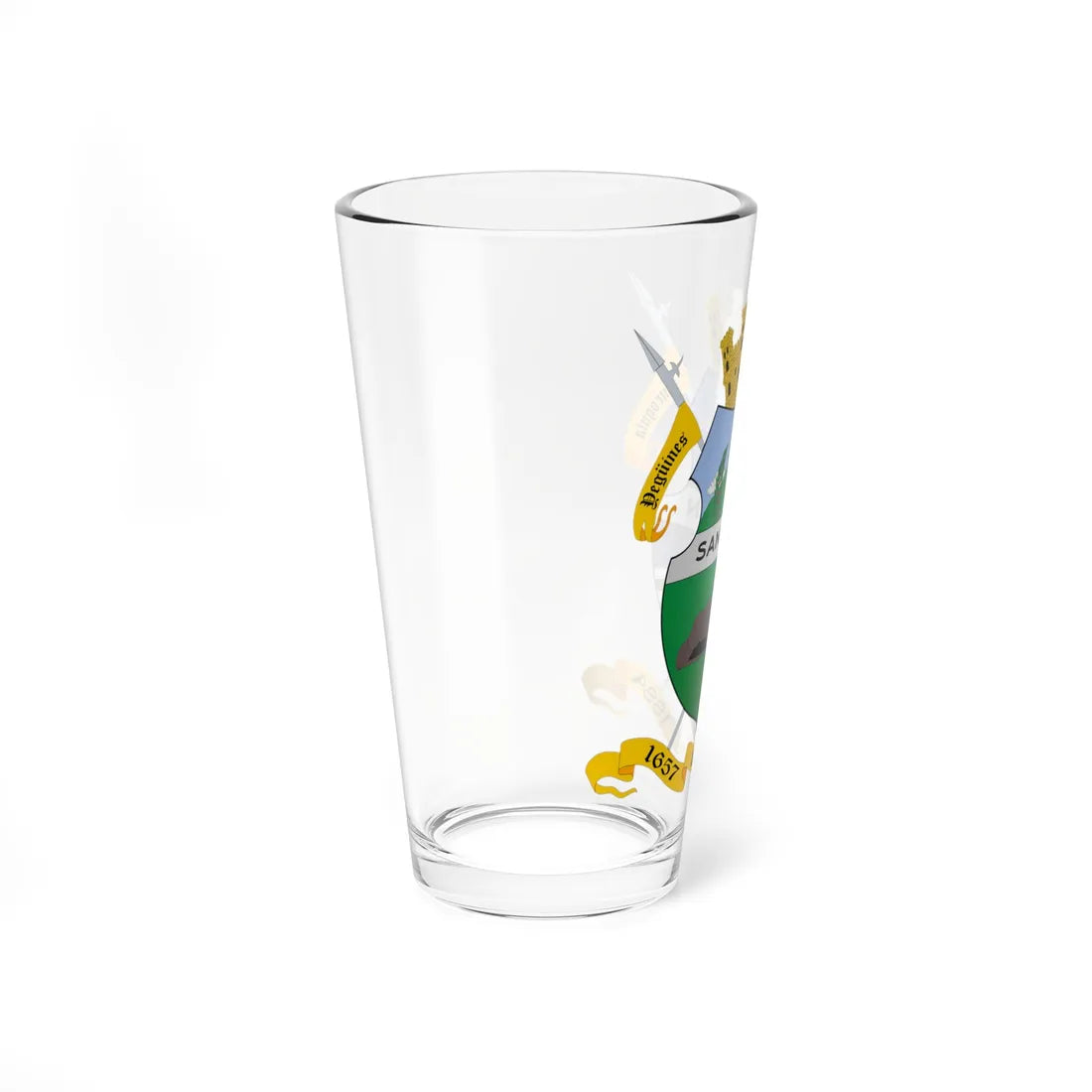 ESC-S-Simon Rodriguez (Venezuela) (Coat of Arms) Pint Glass 16oz - Go Mug Yourself