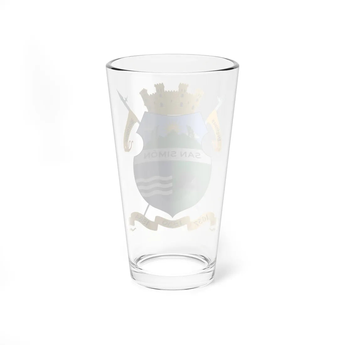ESC-S-Simon Rodriguez (Venezuela) (Coat of Arms) Pint Glass 16oz - Go Mug Yourself