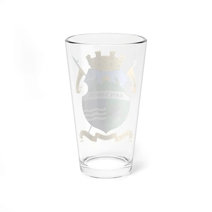 ESC-S-Simon Rodriguez (Venezuela) (Coat of Arms) Pint Glass 16oz - Go Mug Yourself