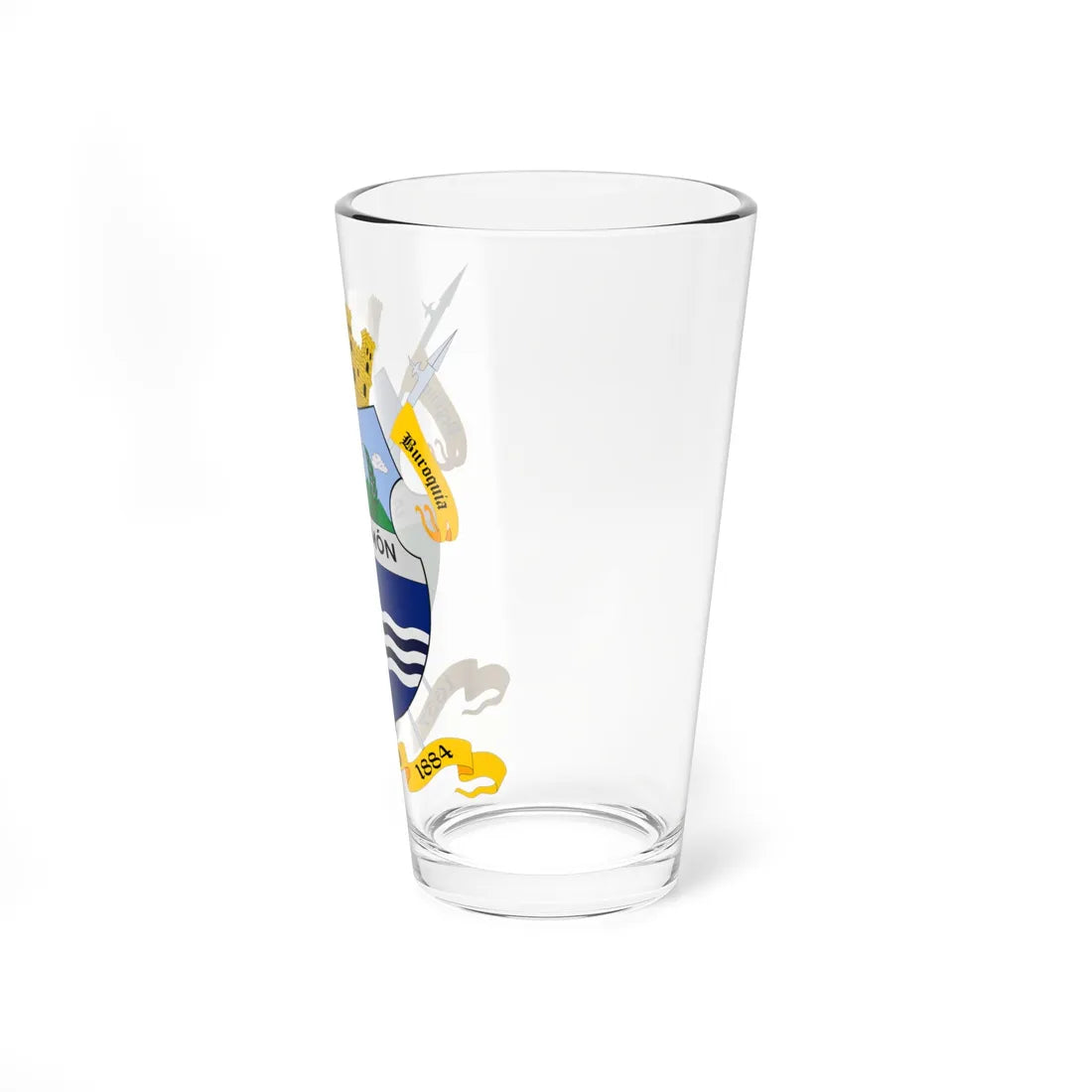 ESC-S-Simon Rodriguez (Venezuela) (Coat of Arms) Pint Glass 16oz - Go Mug Yourself