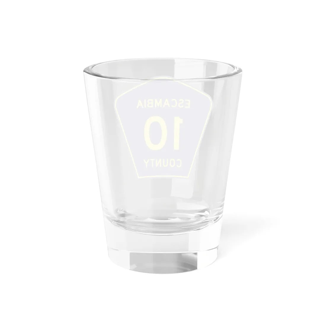Escambia County 10 (Florida) (Road Sign) Shot Glass 1.5oz - Go Mug Yourself