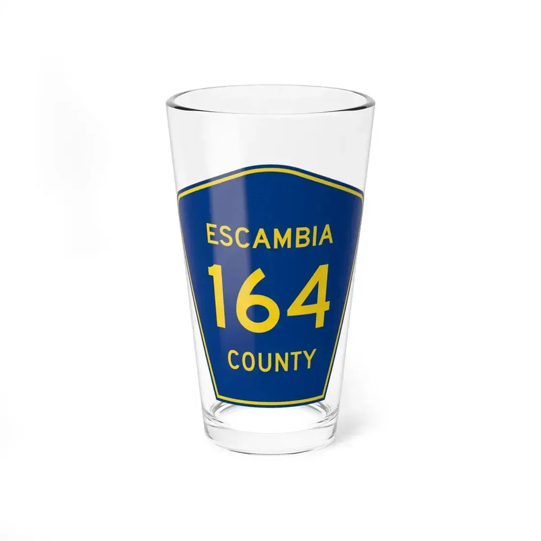 Escambia County 164 (Florida) (Road Sign) Pint Glass 16oz 16oz - Go Mug Yourself