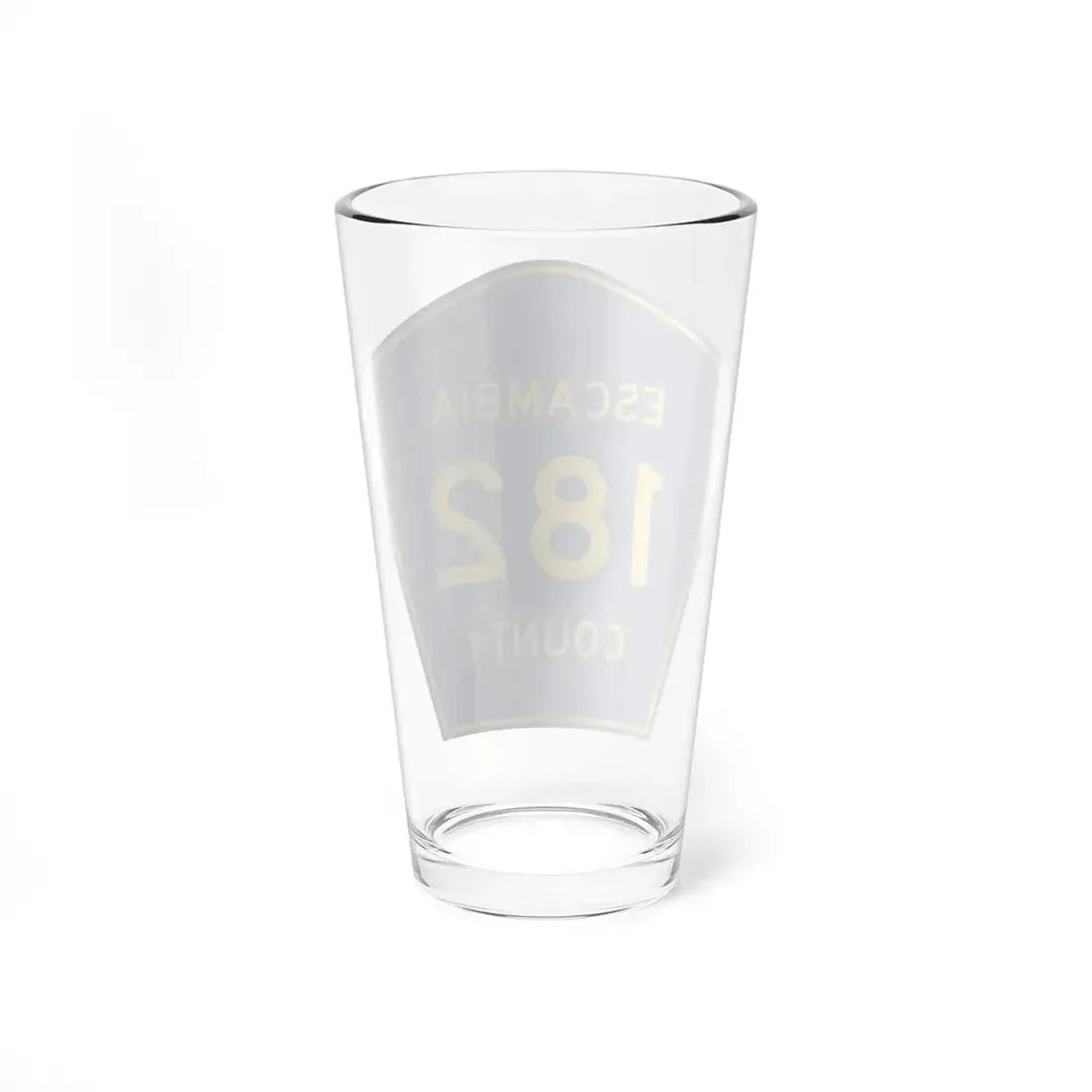 Escambia County 182 (Florida) (Road Sign) Pint Glss 16oz - Go Mug Yourself