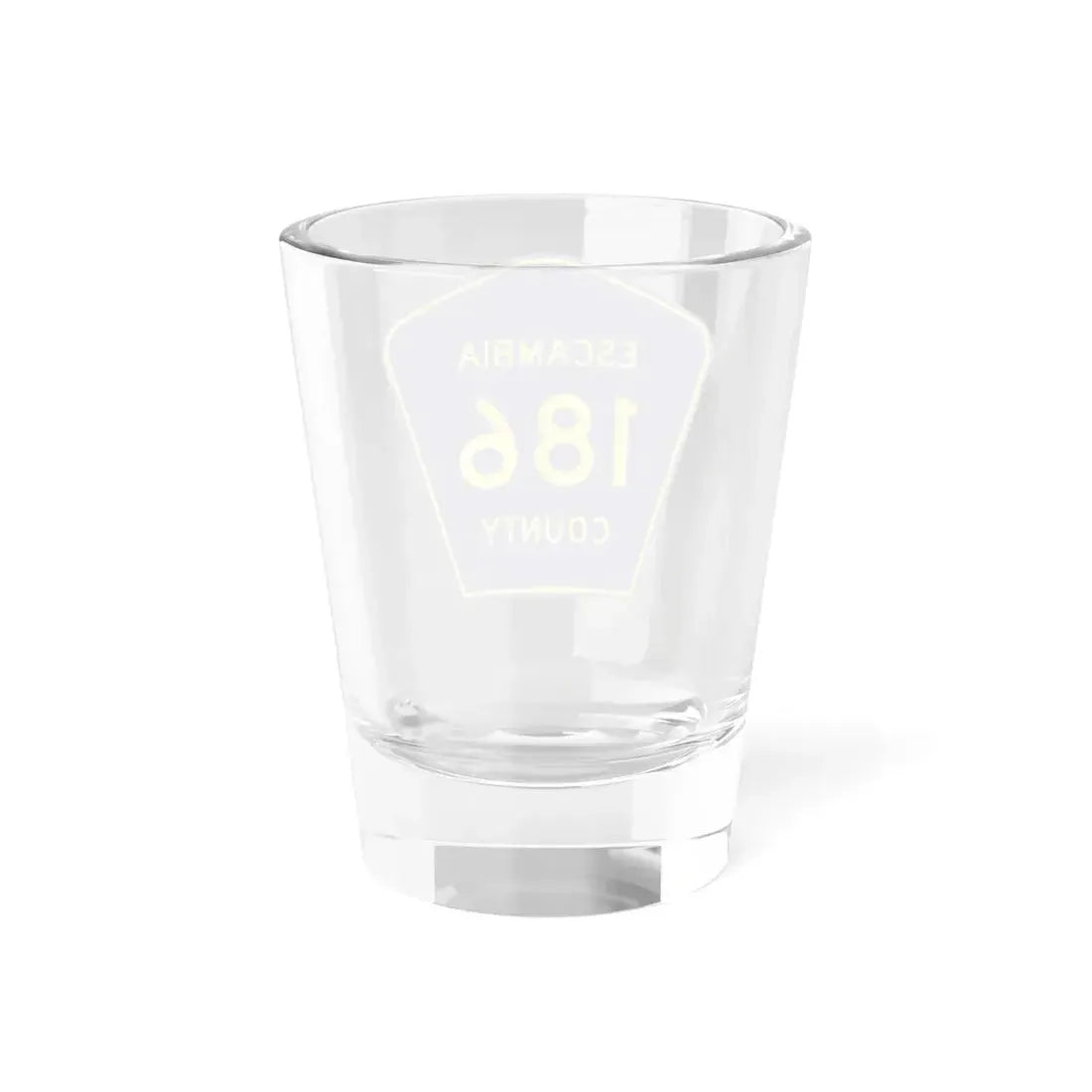 Escambia County 186 (Florida) (Road Sign) Shot Glass 1.5oz - Go Mug Yourself