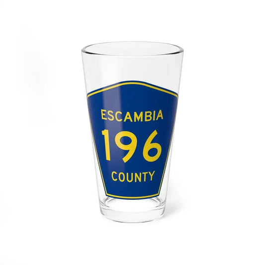 Escambia County 196 (Florida) (Road Sign) Pint Glss 16oz 16oz - Go Mug Yourself