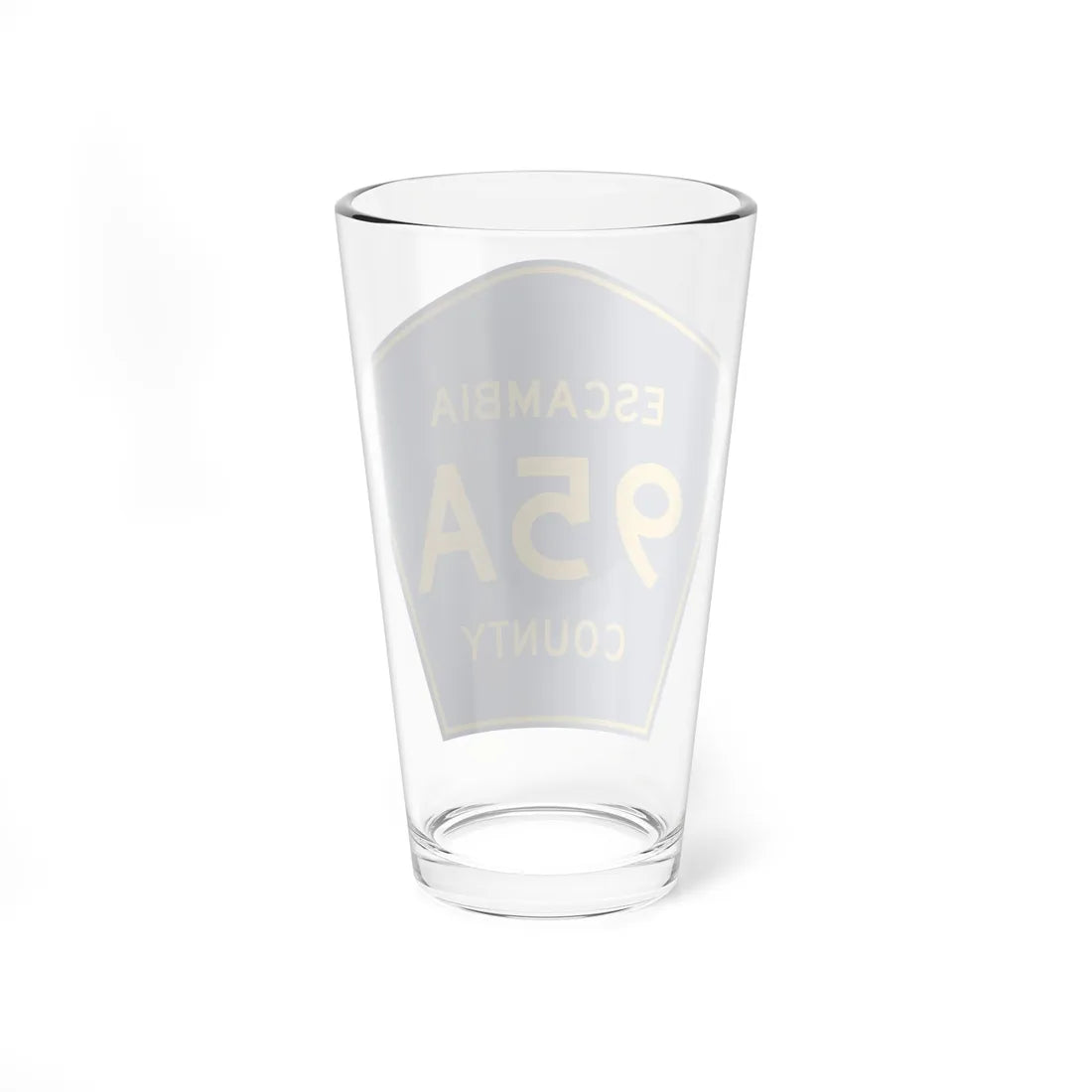 Escambia County 95A (Florida) (Road Sign) Pint Glass 16oz - Go Mug Yourself