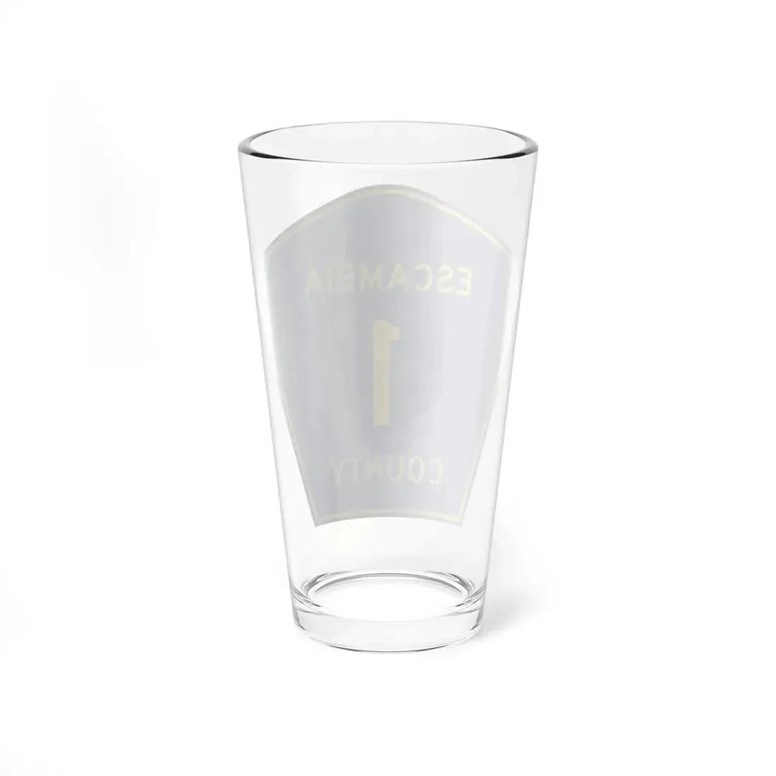Escambia County Route 1 AL (Alabama) (Road Sign) Pint Glss 16oz - Go Mug Yourself