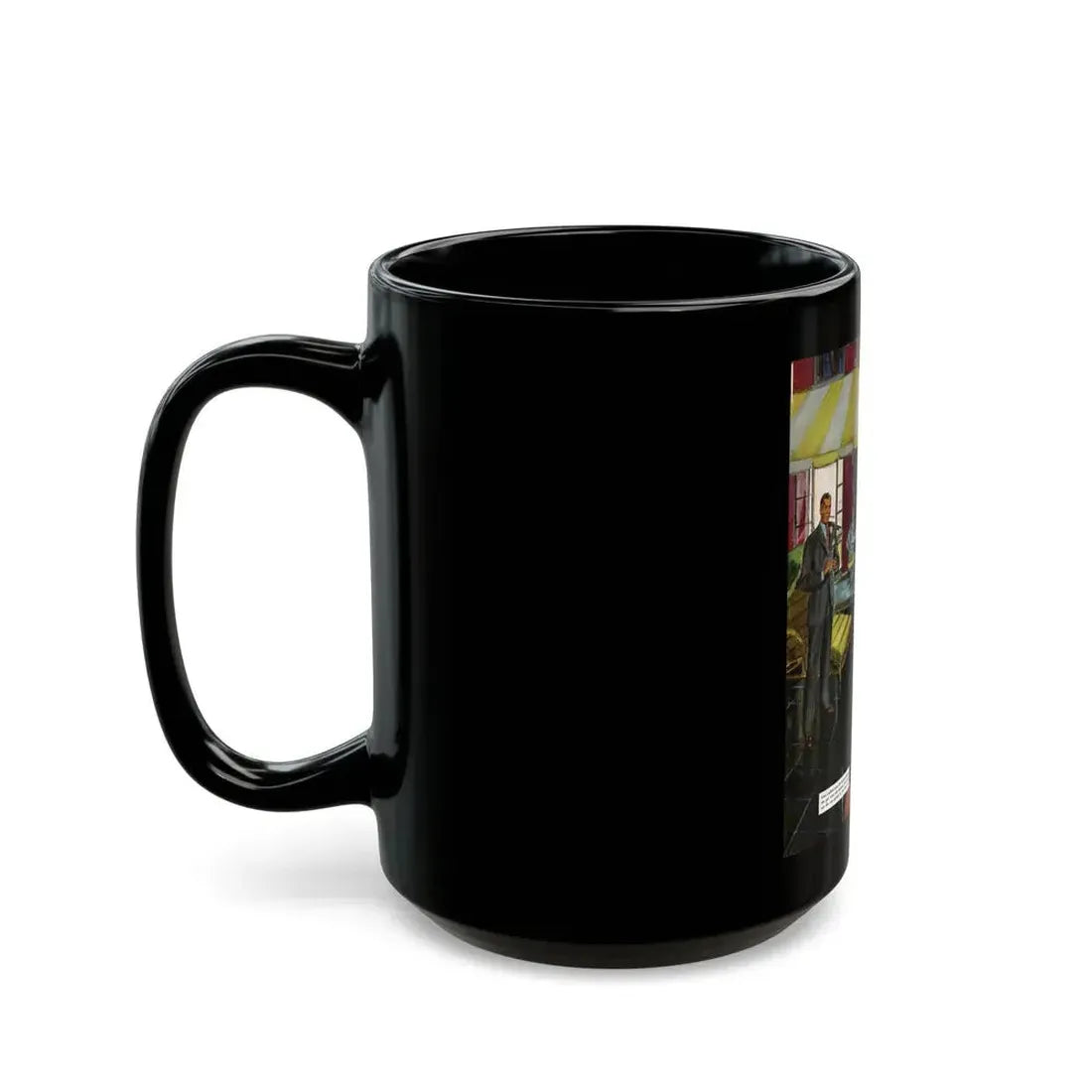 Escapade, The Saturday Evening Post illustration, 1949 - Black Coffee Mug - Go Mug Yourself