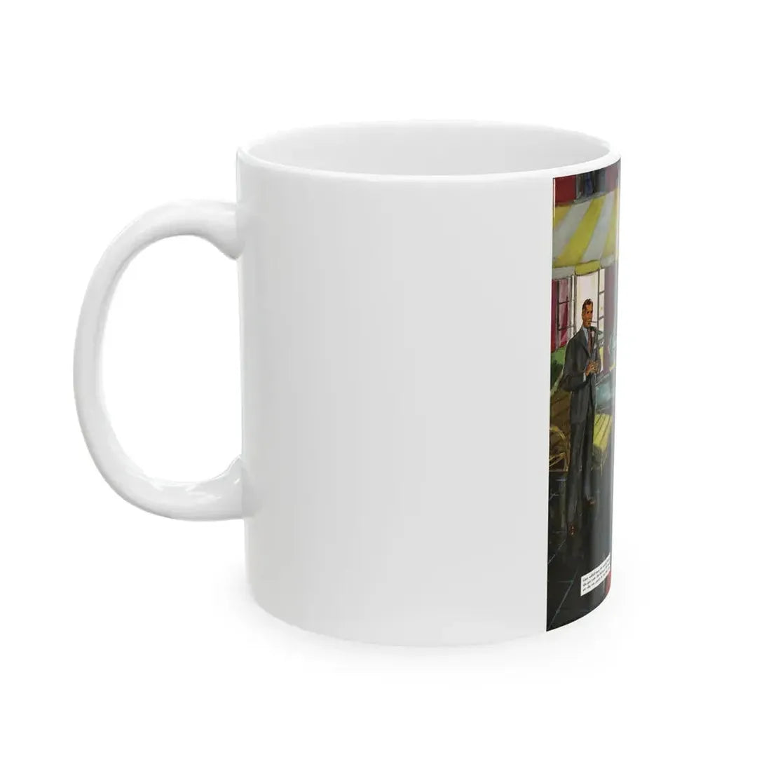 Escapade, The Saturday Evening Post illustration, 1949 - White Coffee Mug - Go Mug Yourself