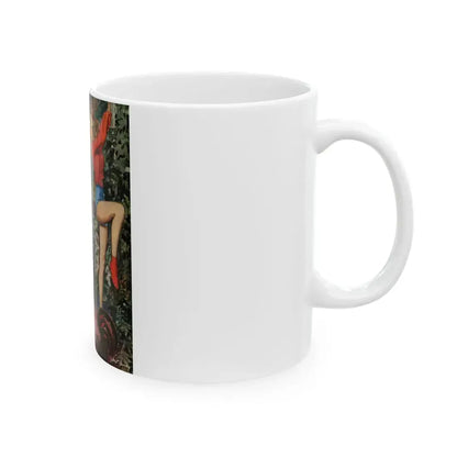 Escapade, The Saturday Evening Post illustration, 1949 - White Coffee Mug - Go Mug Yourself