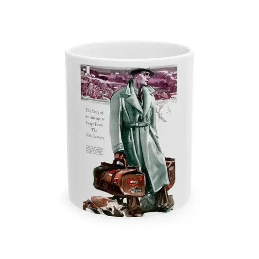 Escape, 1933 - White Coffee Mug 11oz - Go Mug Yourself