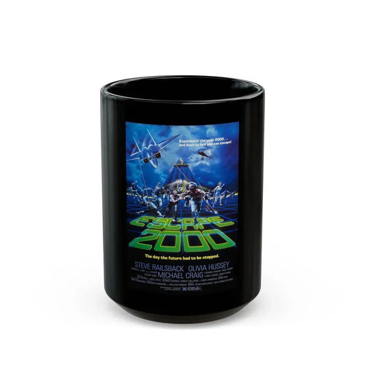 ESCAPE 2000 (TURKEY SHOOT) 1982 Movie Poster - Black Coffee Mug 15oz - Go Mug Yourself