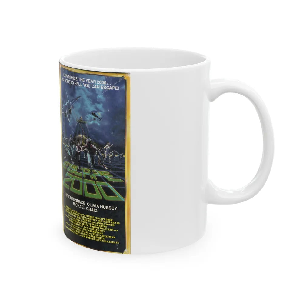 ESCAPE 2000 (VHS COVER) - White Coffee Mug-Go Mug Yourself