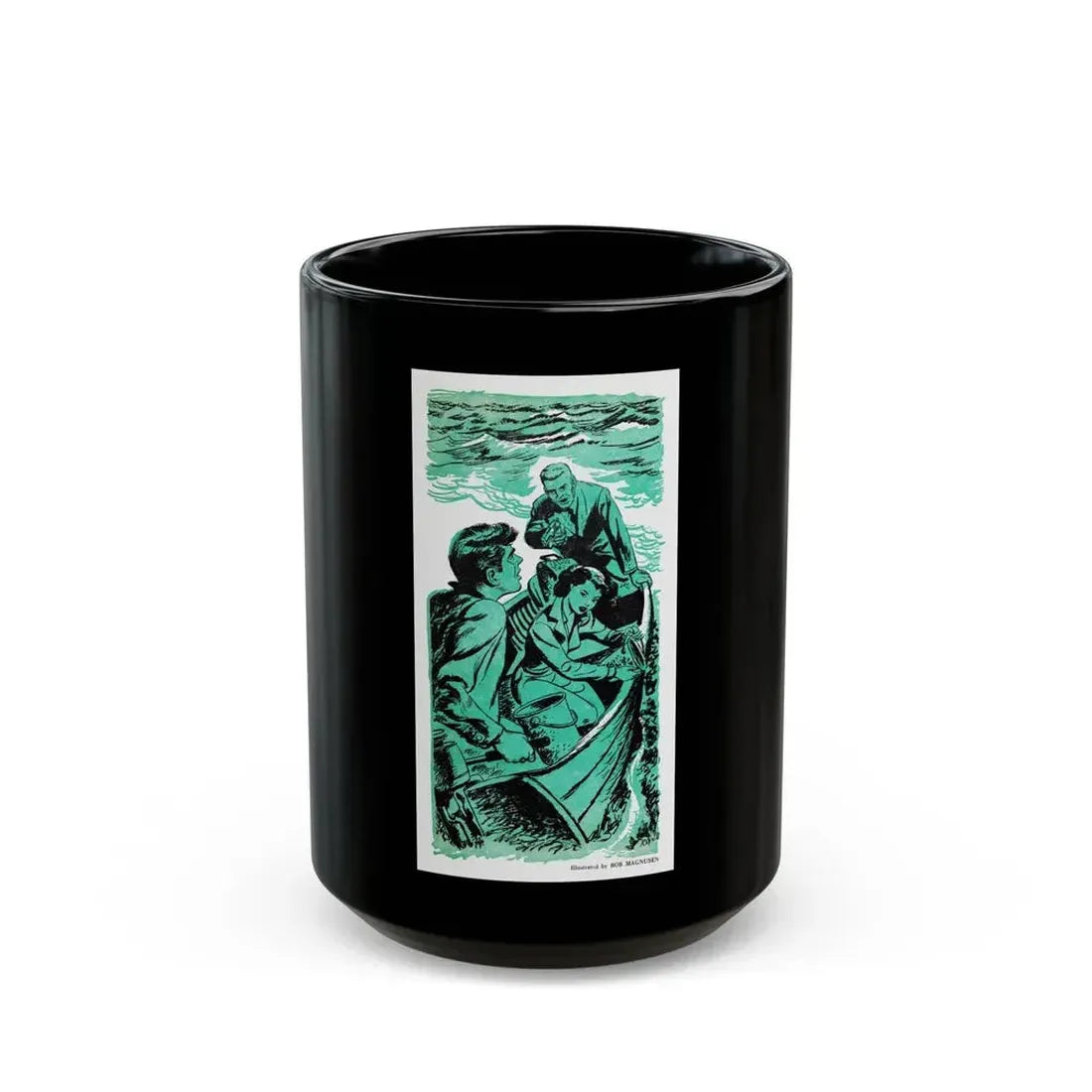 Escape, Bluebook magazine, March 1953 - Black Coffee Mug 15oz - Go Mug Yourself
