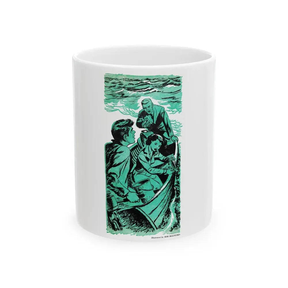 Escape, Bluebook magazine, March 1953 - White Coffee Mug 11oz - Go Mug Yourself