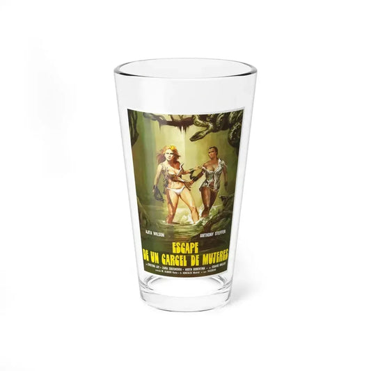 ESCAPE FROM HELL 1980 Movie Poster - Pint Glass 16oz 16oz - Go Mug Yourself