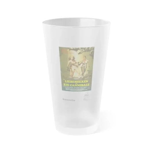 ESCAPE FROM HELL (GERMAN) 1980 Movie Poster - Frosted Pint Glass 16oz 16oz Frosted - Go Mug Yourself