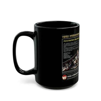 ESCAPE FROM HELL HOLE VIDEO INTERNATIONAL (VHS COVER) - Black Coffee Mug - Go Mug Yourself