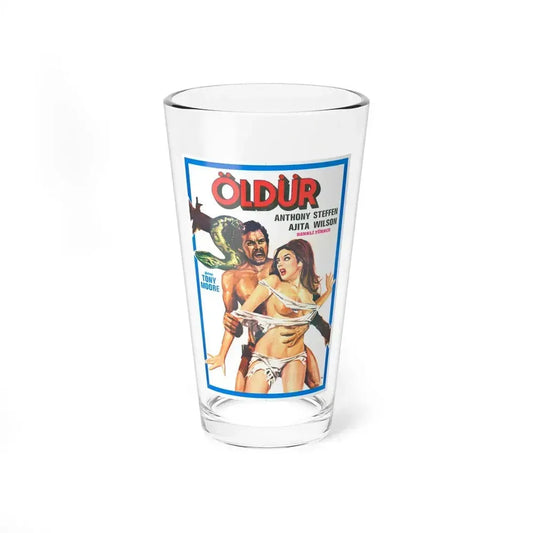 ESCAPE FROM HELL (TURKISH) 1980 Movie Poster - Pint Glass 16oz 16oz - Go Mug Yourself