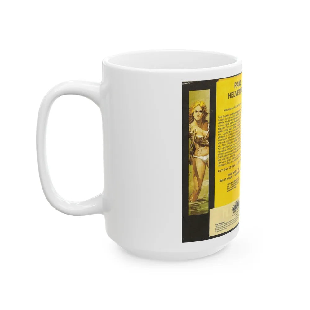 ESCAPE FROM HELL (VHS COVER) - White Coffee Mug-Go Mug Yourself